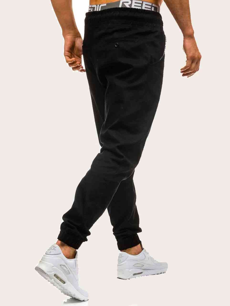 Men Letter Print Drawstring Waist Sweatpants