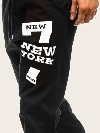 Men Letter Print Drawstring Waist Sweatpants