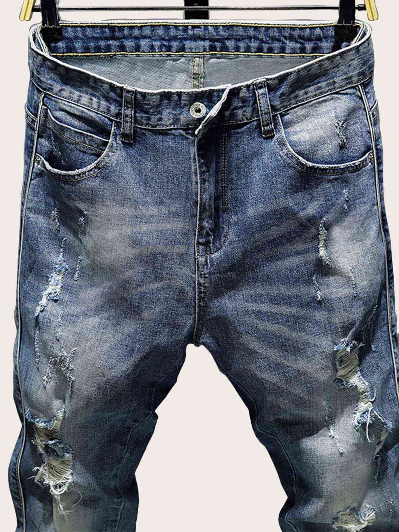 Men Destroyed Jeans