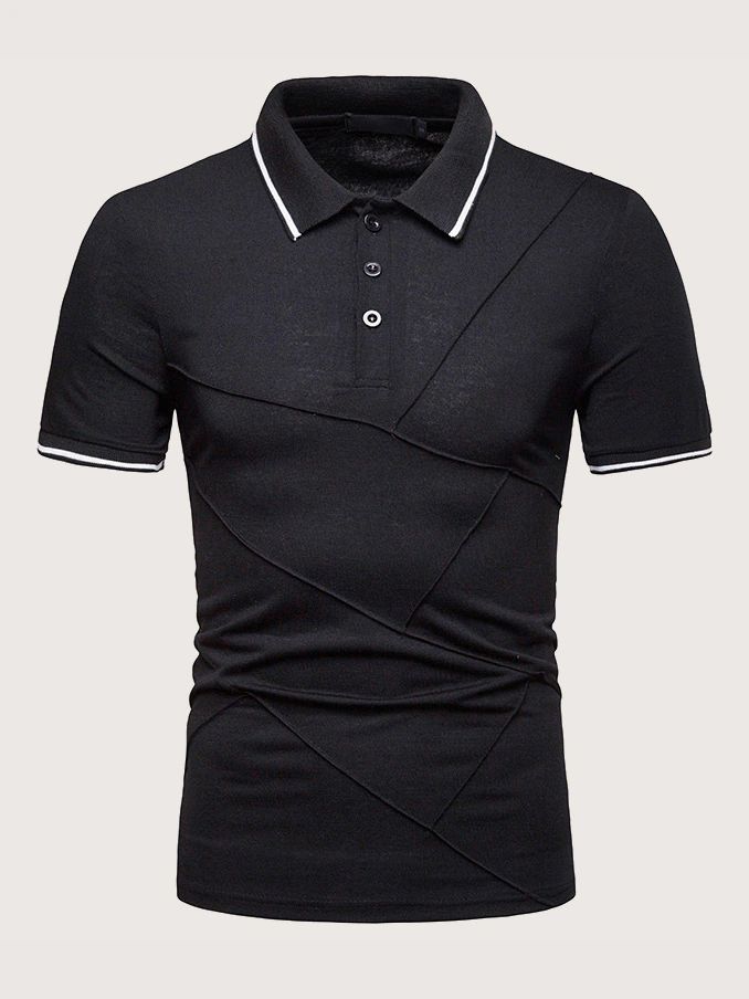 Men Contrast Binding Shirt