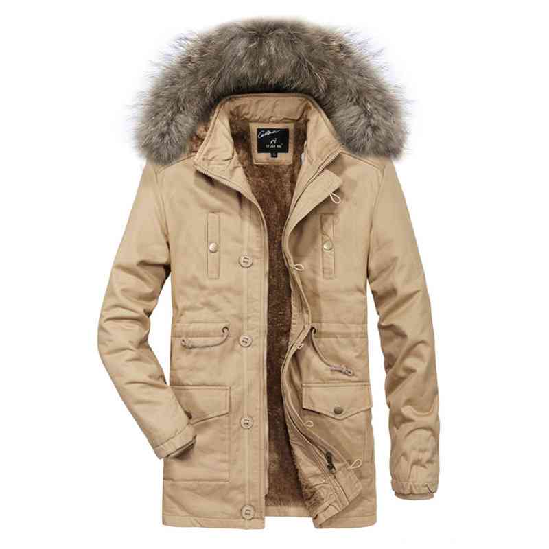 Casual Multi Pockets Warm Windproof Detachable Hooded Jacket for Men